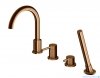 Kohlman Axel Brushed Copper bateria wannowa miedź szczotkowana QB244ABC
